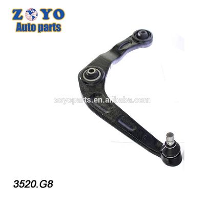 Brazo izquierdo de control del hueso de deseo para Peugeot 206 3520.G8 524-409 y carcasa de caucho natural