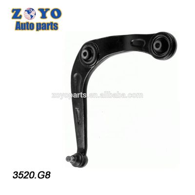 Brazo izquierdo de control del hueso de deseo para Peugeot 206 3520.G8 524-409 y carcasa de caucho natural